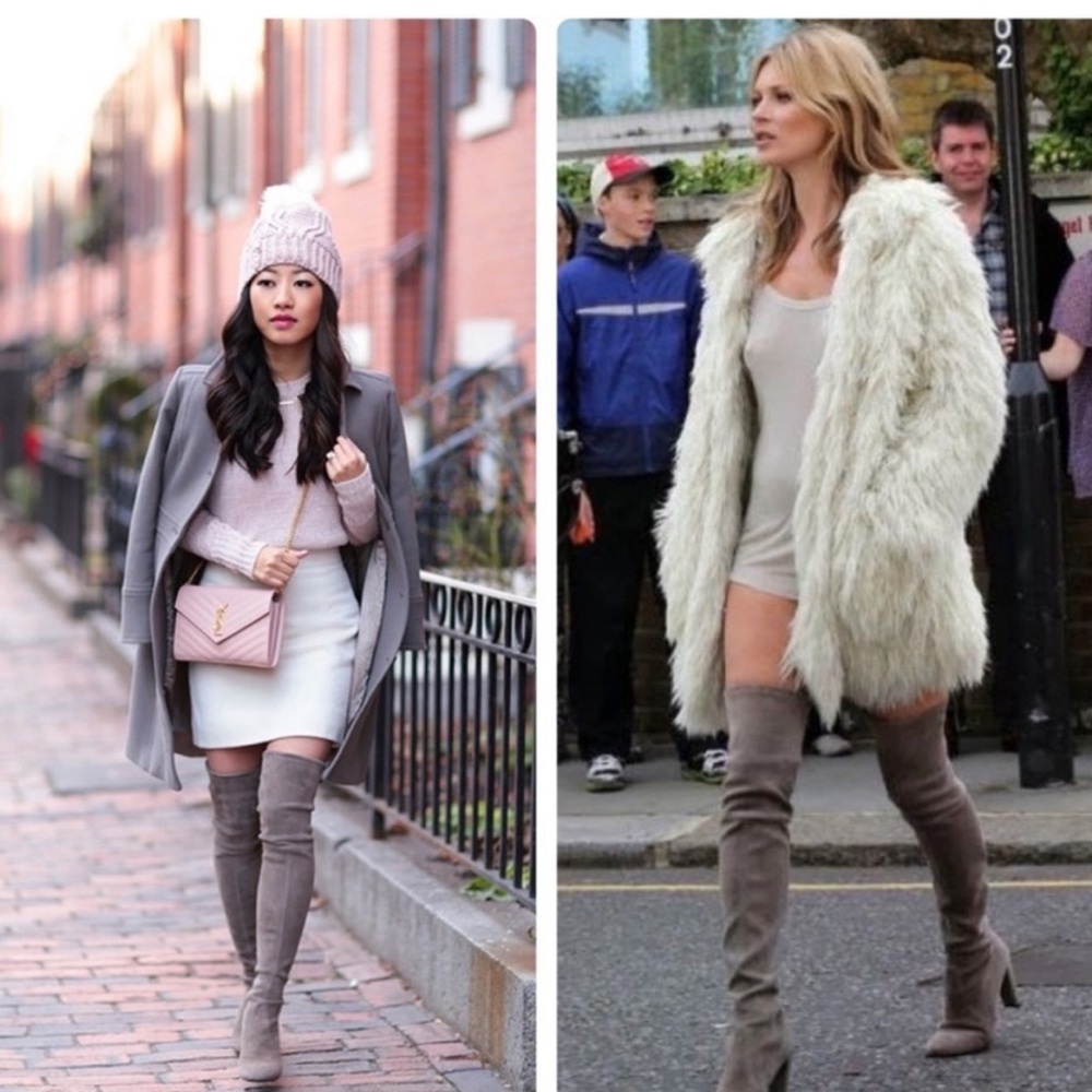 Stuart Weitzman Highland Boot in Gray Size 7.5